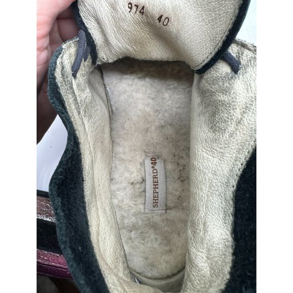 Shepherd of Sweden Leather Ankle Boots Lace Up Sheepskin Winter 9.5 - Picture 11 of 11